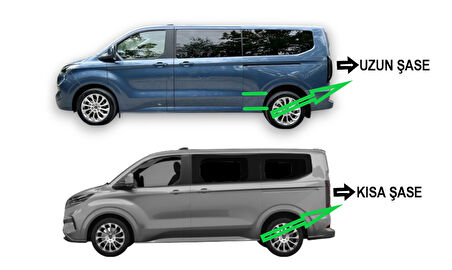 TRANSİT CUSTOM VAN KISA ŞASE YAN BASAMAK 2025 2026 2027