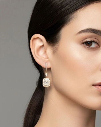 1.33 CT. Star Pırlanta Küpe