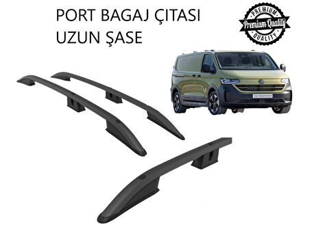 TRANSPORTER PANEL VAN UZUN ŞASE 2025 2026 2027 PORTBAGAJ TAVAN ÇITASI SİYAH