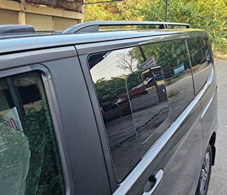 TRANSPORTER PANEL VAN UZUN ŞASE 2025 2026 2027 PORTBAGAJ TAVAN ÇITASI SİYAH