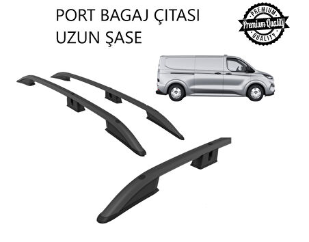 TRANSİT CUSTOM VAN UZUN ŞASE 2025 2026 2027 PORTBAGAJ TAVAN ÇITASI SİYAH