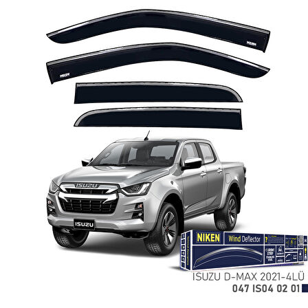 ISUZU D-MAX 2021 2022 2023 2024 2025 2026 2027 KROMLU CAM RÜZGARLIĞI 4LÜ
