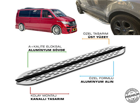 T6 TRANSPORTER CAMLI VAN UZUN ŞASE ARACA ÖZEL PRV1 YAN BASAMAK 2016 2017 2018 2019 2020 2021 2022 2023 2024