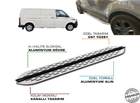 T6 TRANSPORTER PANEL UZUN ŞASE ARACA ÖZEL PRV1 YAN BASAMAK 2016 2017 2018 2019 2020 2021 2022 2023 2024