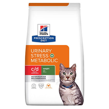 Hill's PRESCRIPTION DIET c/d Multicare Stress + Metabolic Kedi Maması 3kg