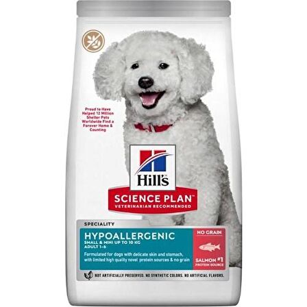 Hill's Hypo-Allergenic Somonlu 6 kg Küçük Irk Yetişkin Köpek Maması