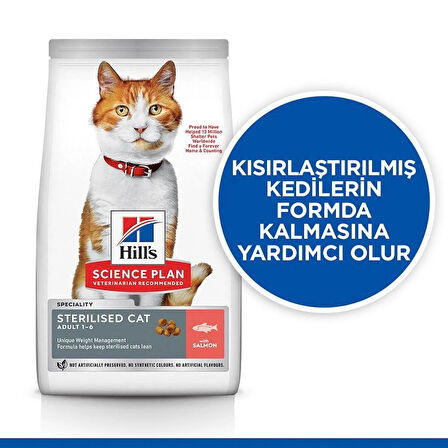 Hill's Somonlu Yetişkin Kısırlaştırılmış Kedi Maması 13+2 KG