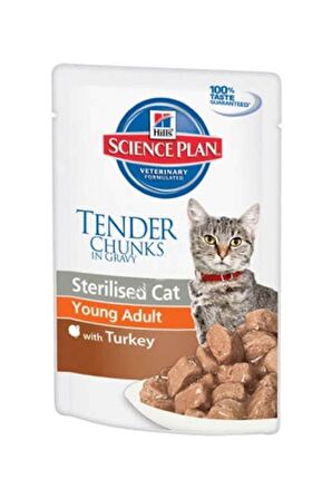 Hill's Pouch Hindili Kısırlaştırılmış Kedi Kons.85gr 12 Adet