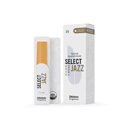 D'addario Woodwinds Organic Select Jazz Tenor Saksafon Kamışı No:3 Soft