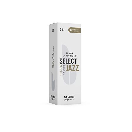 D'addario Woodwinds Organic Select Jazz Tenor Saksafon Kamışı No:3 Soft