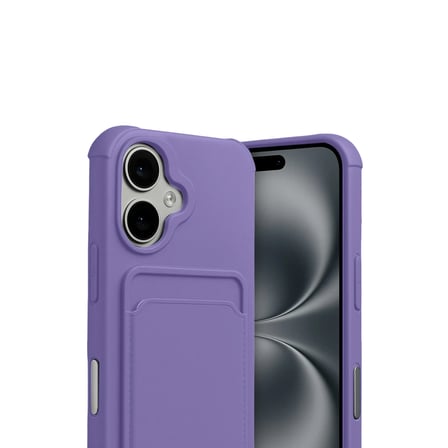 Apple iPhone 17 Kelvin Kartvizitli Silikon - Lila