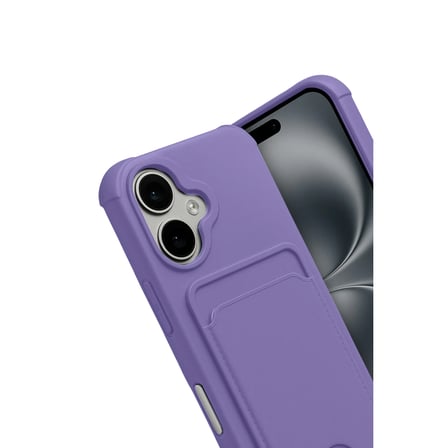 Apple iPhone 17 Kelvin Kartvizitli Silikon - Lila