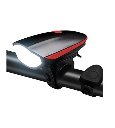 Bike Sky  Xml-T6 LED 1200 Mah Su Geçirmez Far Kornalı Bisiklet Feneri