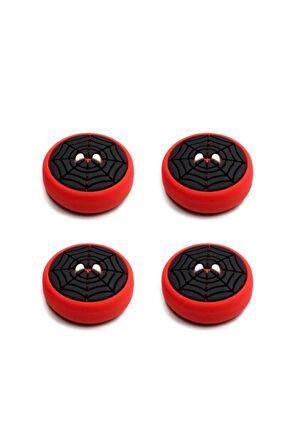 Desenli Ps5/ps4/ps3 Analog Koruyucu Silikon Pad-spider Man