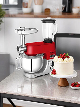 Robx Sr50 Döküm Gövde 7 Litre Içli Köfte Hamur Yoğurma Kıyma Çekme Erişte Blender Çıpıcı mixer Set