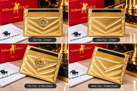 WİLLİAMPOLO Anka Hakiki Deri Unisex Kartlık-İnce Tasarım 