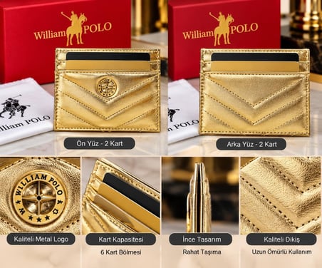WİLLİAMPOLO Anka Hakiki Deri Unisex Kartlık-İnce Tasarım 