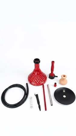 Nargile Takımı Taşıma Çantalı Orta Boy Kilitli Sistem Tam Set  ( Çantalı Nargile Seti ) 