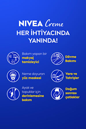 NIVEA Creme 150ml, Bakım Yapan Koruma, Uzun Süreli Yoğun Nemlendirici, El Yüz Ve Vücut, Yumuşak Cilt Hissi