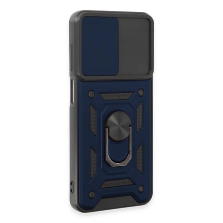 Samsung Galaxy M14 5G Kılıf Pars Lens Yüzüklü Silikon - Lacivert