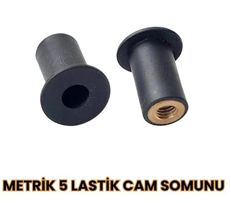 M5 CAM KAUÇUK SOMUN - adet