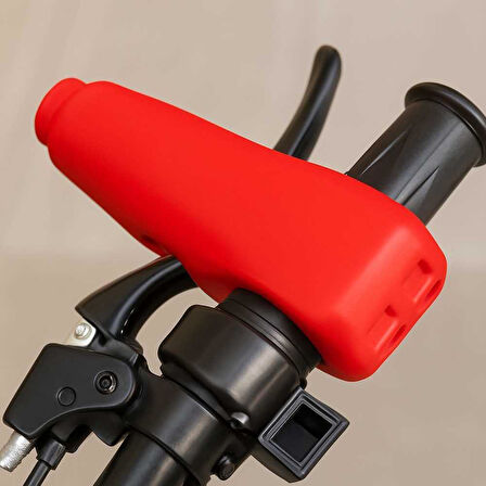 Knmaster Alarmlı Motosiklet Elcik Manet Fren Kilidi-Kırmızı