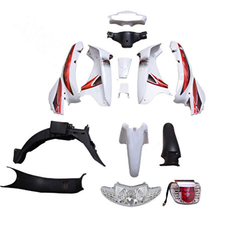 KAPORTA SET [BEYAZ] [FAR+STOP+SİNYAL DAHİL] MONDIAL SFC - SFC MINI