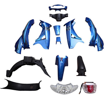 KAPORTA SET [MAVİ] [FAR+STOP+SİNYAL DAHİL] MONDIAL SFC - SFC MINI