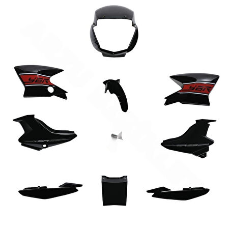 KAPORTA SET [SİYAH] YAMAHA YBR K