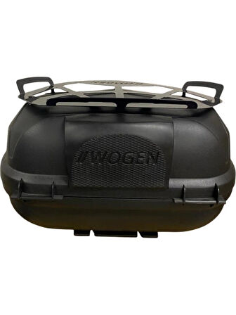 WOGEN 50 L ARKA ÇANTA Metal Bagaj - Siyah