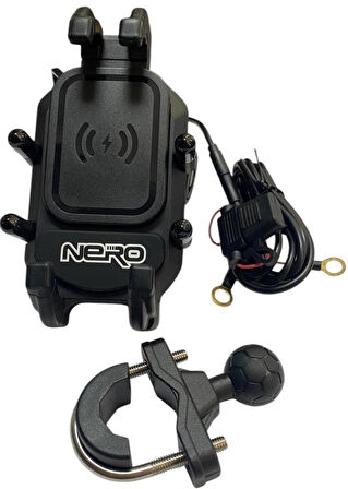 NERO - ( ŞARJLI W-707 ) GİDON BAĞLANTILI TELEFON TUTUCU (TİTREŞİM MODÜLLÜ)