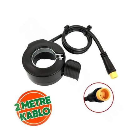 Gaz Kolu E Bike Parmak Model - 2 Metre Kablo