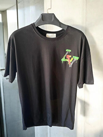  Unisex Sırt Baskılı Oversıze T-shirt