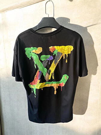  Unisex Sırt Baskılı Oversıze T-shirt