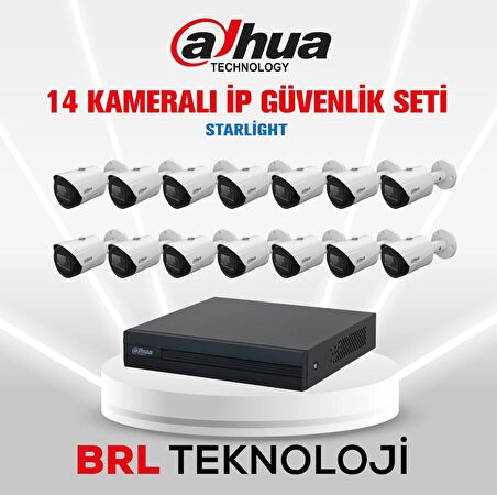 Dahua 14 Kameralı 2 Mp Ip Güvenlik Kamera Seti