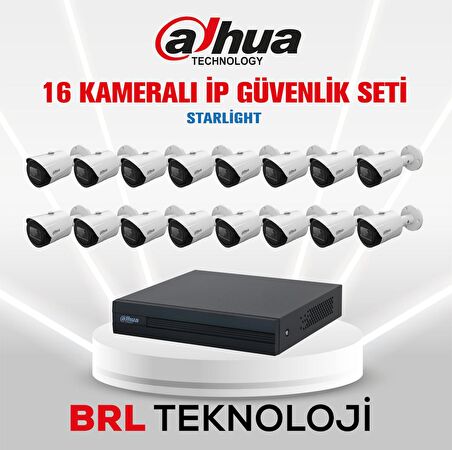 Dahua 16 Kameralı 2 Mp Ip Güvenlik Kamera Seti