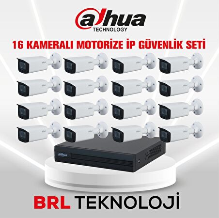 Dahua 16 Kameralı 2 MP Motorize Ip Güvenlik Kamera Seti