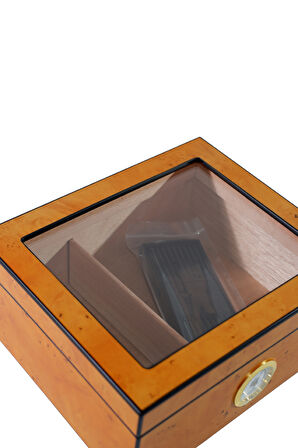 PremiumQuality Reina Taba Desenli Sedir Humidor Puro Kutusu