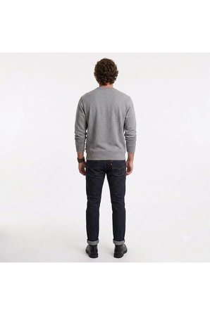 bisiklet yaka pamuk Graphic Erkek Sweatshirt logoGri / S
