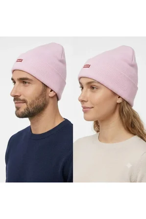 ® Yazılı unisex pembe Bere - aPembe / Tek Ebat