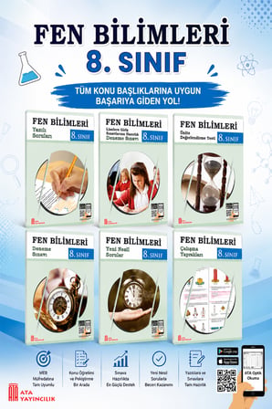 8.Sınıf Fen Bilimleri Süper Set Ders Çalışma Yaprakları (6 Kitap)
