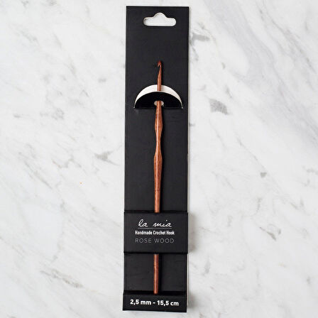 La Mia Rosewood 2.5 mm 15.5 cm Ahşap Yün Tığ