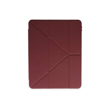 Apple İpad 10.2 (8.nesil) Kılıf Kalemlikli Mars Tablet Kılıfı - Mürdüm iegxx