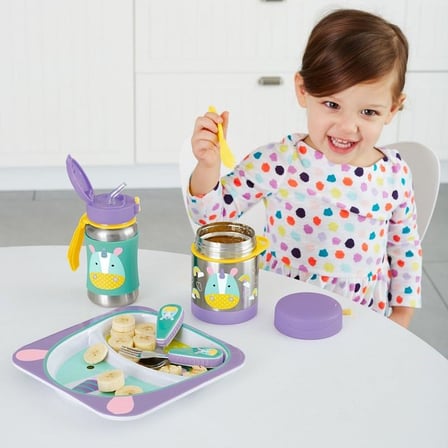Zoo Pipetli Paslanmaz Çelik Suluk 350 ml Unicorn