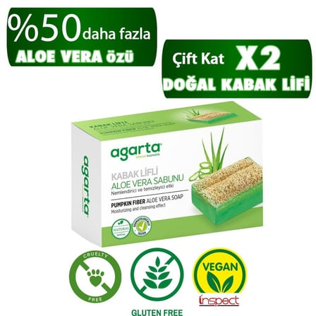 Kabak Lifli Aloe Vera Sabunu 125 Gr