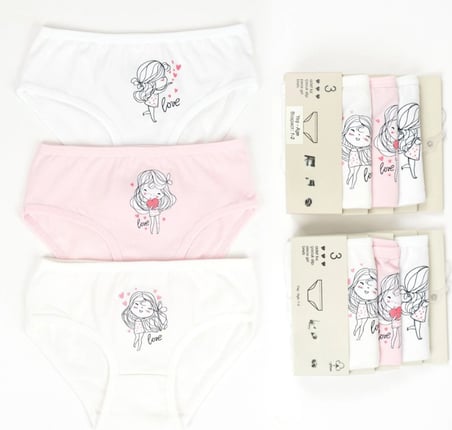 Kız 3lü Slip K128666 (tek adet fiyatıdır)