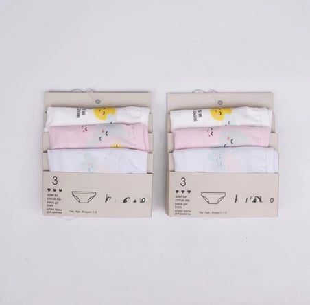 Kız 3lü Slip K128627 (tek adet fiyatıdır)
