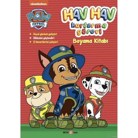 Paw Patrol Hav Hav Kurtarma Görevi Boyama Kitabı