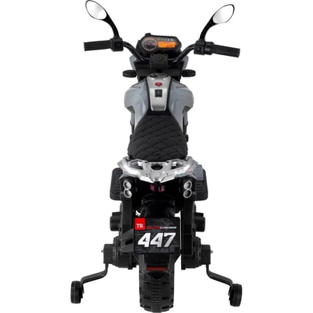 447 Motocross Akülü Motorsiklet 12V Gri