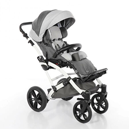 Mywam Mouse Engelli Çocuk Puseti | Tilt Özellikli, Şok Emicili Tekerlekler, Ayarlanabilir Oturma Sistemli, Full Destekli Puseti